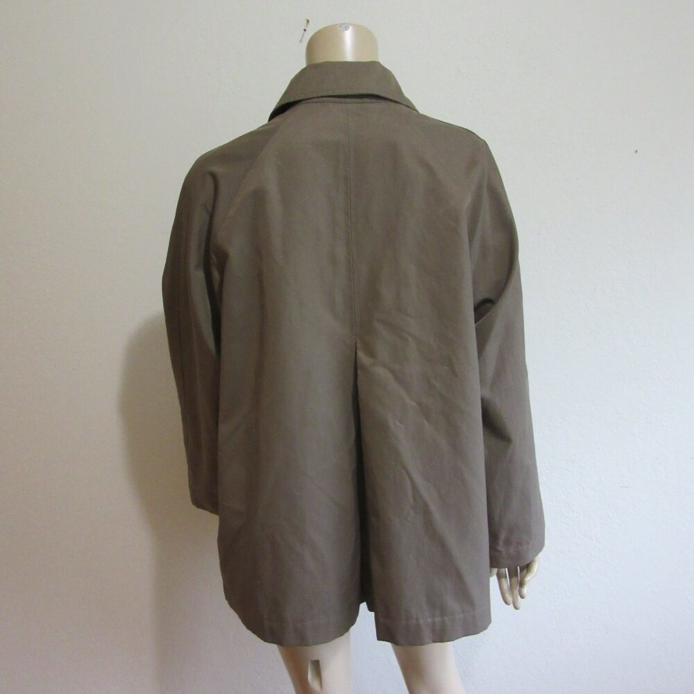 MASSIMO DUTTI Shimmering Brown Collared M Long Sleeve Lined Button Jacket NWT - Picture 3 of 6
